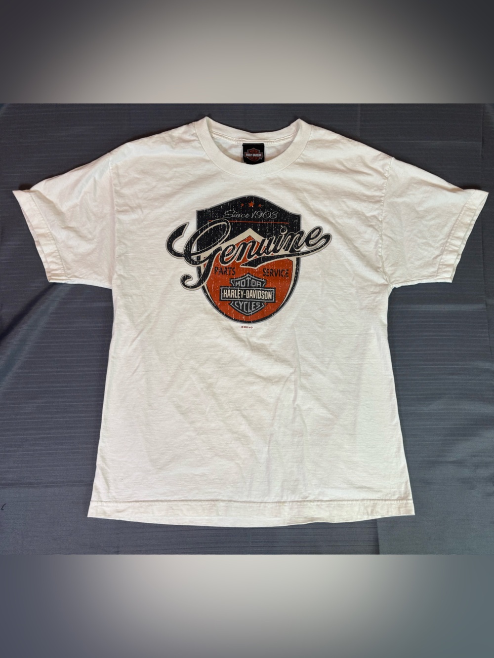 Harley-Davidson Genuine Service Voigt Alberta Graphic Tee White Large